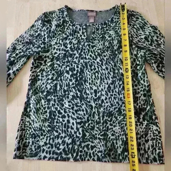 Chicos leopard print top size 1 - Picture 4 of 7
